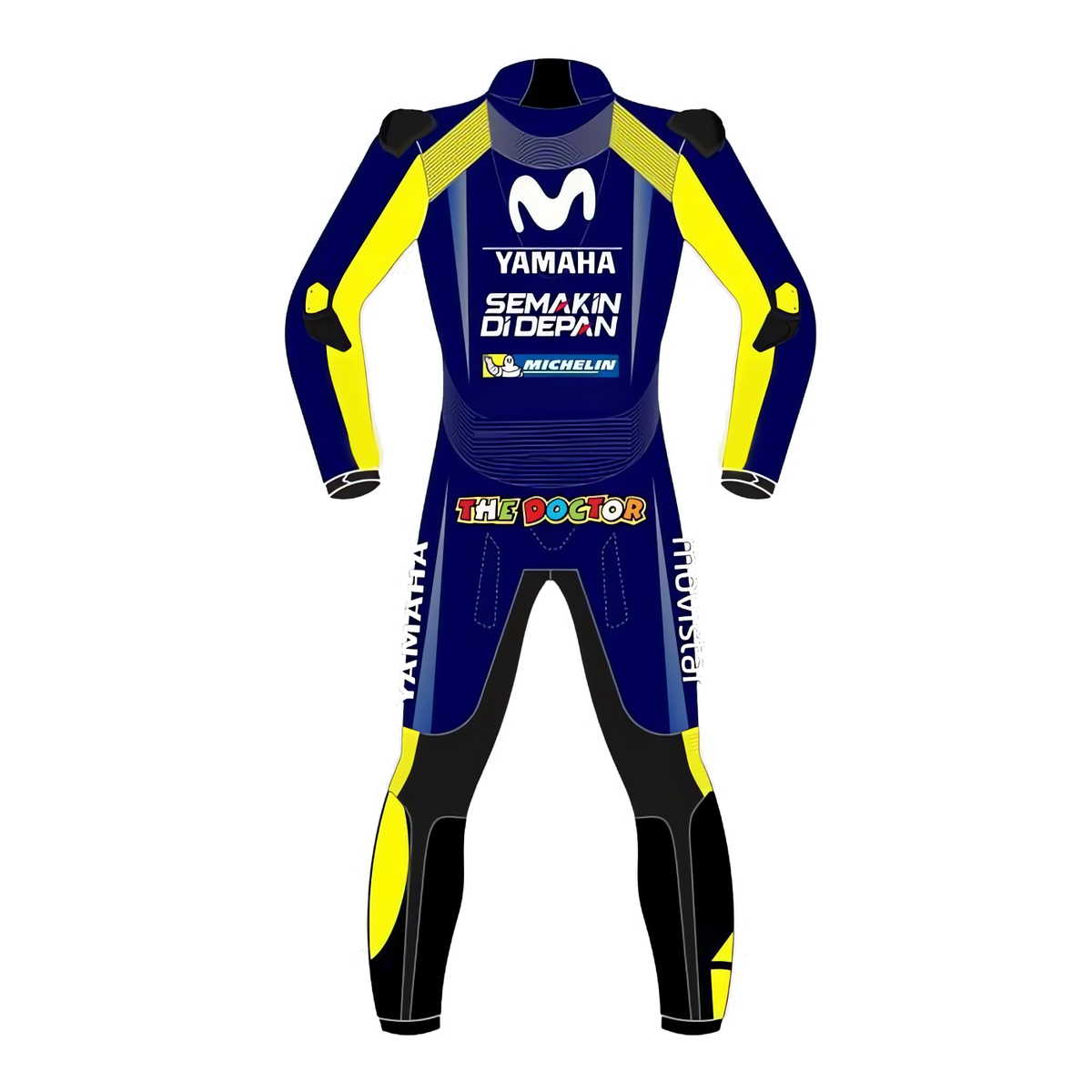 Yamaha Valentino Rossi 2018 Blue Motorcycle Suit