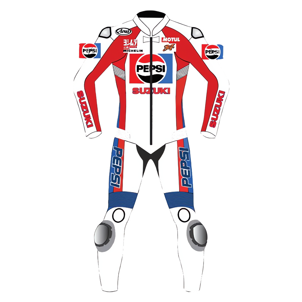 Suzuki Pepsi Kevin Schwantz Motorcycle Suit