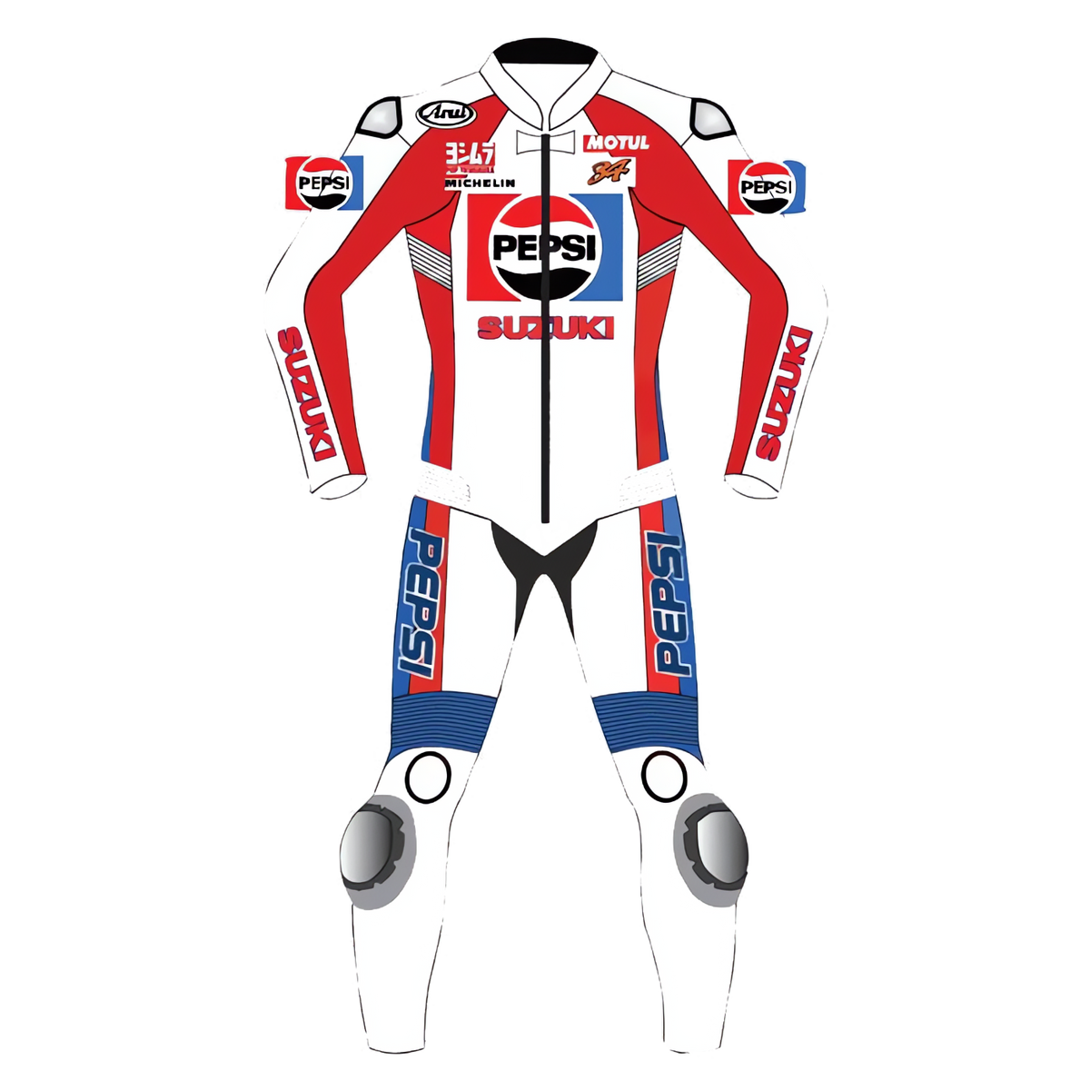 Suzuki Pepsi Kevin Schwantz Motorcycle Suit
