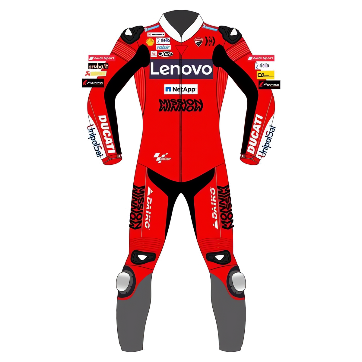 Ducati Andrea Dovizioso Moto GP 2020 Motorcycle Suit