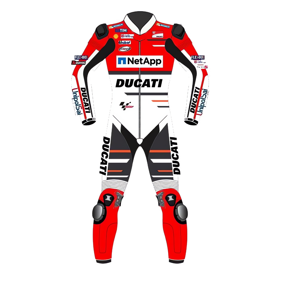 Ducati Andrea Dovizioso Moto GP 2018 Motorcycle Racing Suit