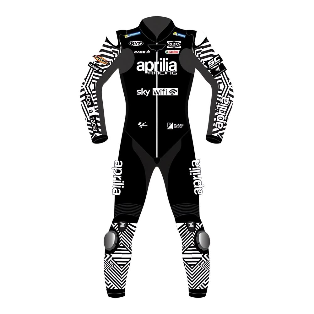 Aprilia Aleix Espargaro Black Motorcycle Racing Suit