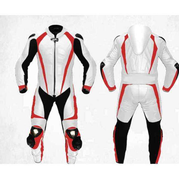 ZEESMOTO Titanium-Corsa Leather Motorcycle Suit