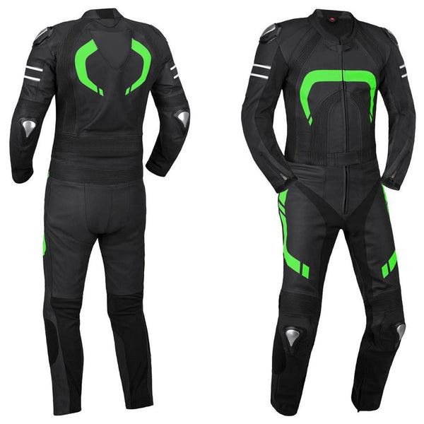 ZEESMOTO Venom-Volt Leather Motorcycle Suit