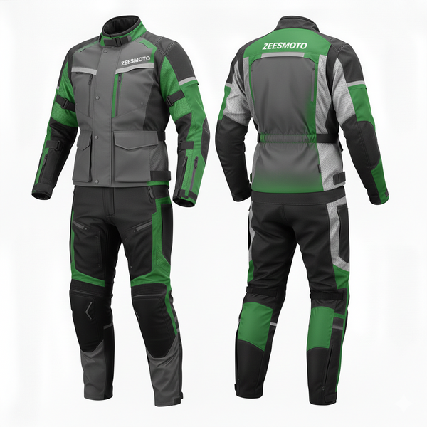 ZEESMOTO Alpine-X Adventure Textile Motorcycle Suit - CE Armored
