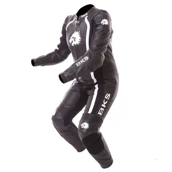 BKS Dakota Womens Black White Motorcycle Racing Suit - ZEES MOTO