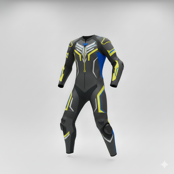 ZEESMOTO Titanium-Apex Leather Motorcycle Suit
