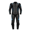 ZEESMOTO Shadow-Frost Leather Motorcycle Suit