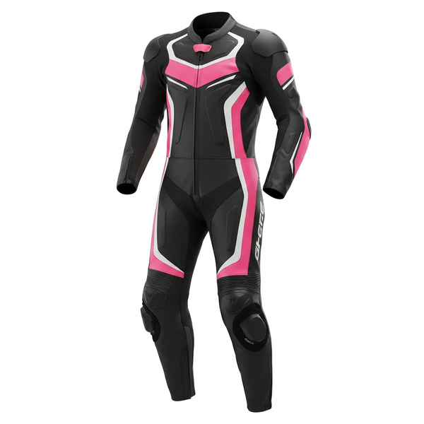 ZEESMOTO Phantom-Rose Leather Motorcycle Suit