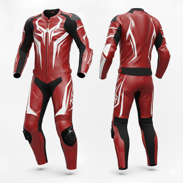 ZEESMOTO Blood-Widow Leather Motorcycle Suit