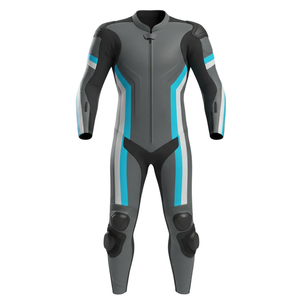 ZEESMOTO Glacier-Pulse Leather Motorcycle Suit