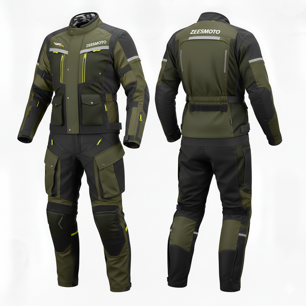ZEESMOTO Nomad-R Adventure Textile Motorcycle Suit - CE Armored