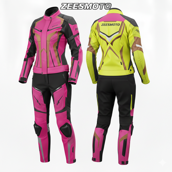 ZEESMOTO Womens Chroma-Shift Textile Motorcycle Suit - CE Armored