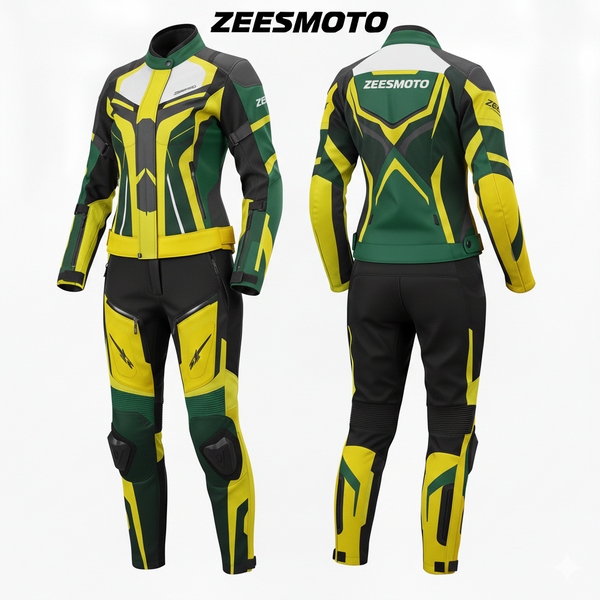 ZEESMOTO Womens Mantis-Strike Textile Motorcycle Suit - CE Armored