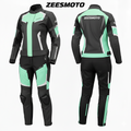 Womens Mint-Phantom Textile Motorcycle Suit - Zees Moto