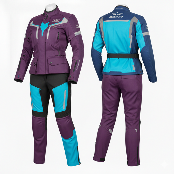 ZEESMOTO Womens Nebula-GT Textile Motorcycle Suit - CE Armored