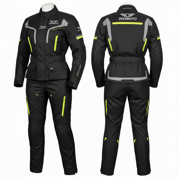 ZEESMOTO Womens Stealth-Viper Textile Motorcycle Suit - CE Armored