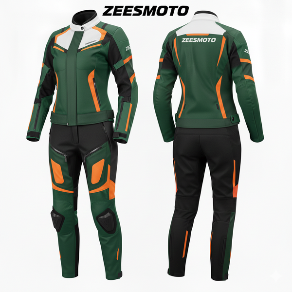 ZEESMOTO Womens Terra-Volt Textile Motorcycle Suit - CE Armored