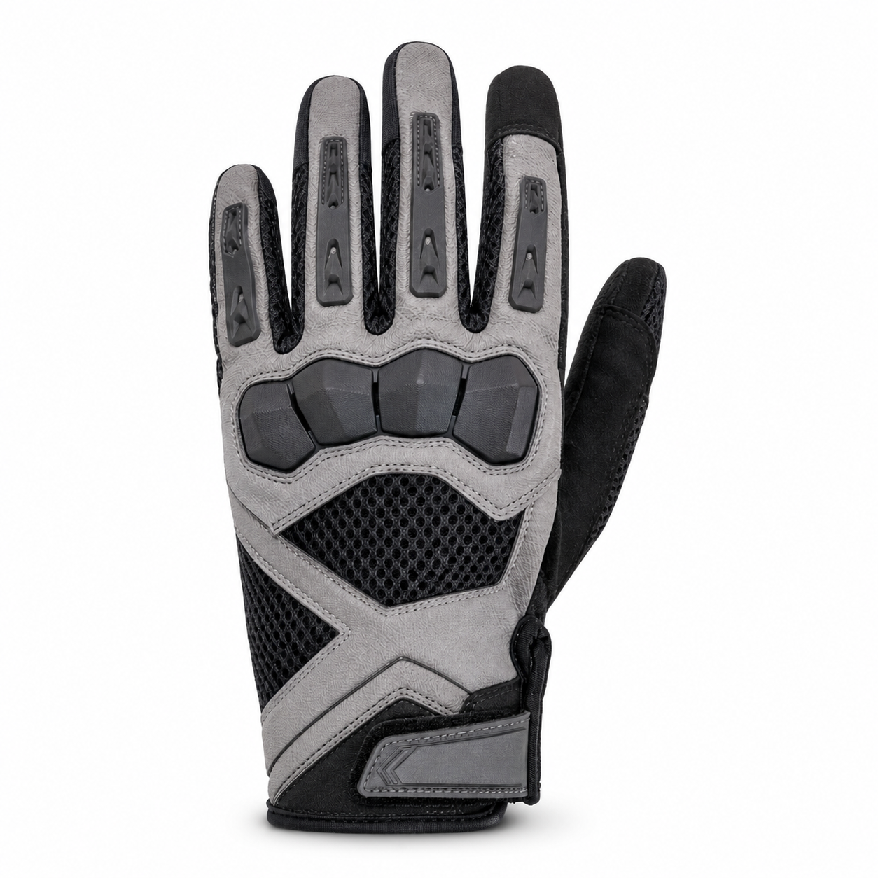 Back view of an AeroFlow touchscreen mesh motorcycle glove