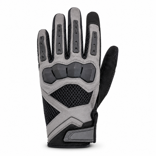 Back view of an AeroFlow touchscreen mesh motorcycle glove