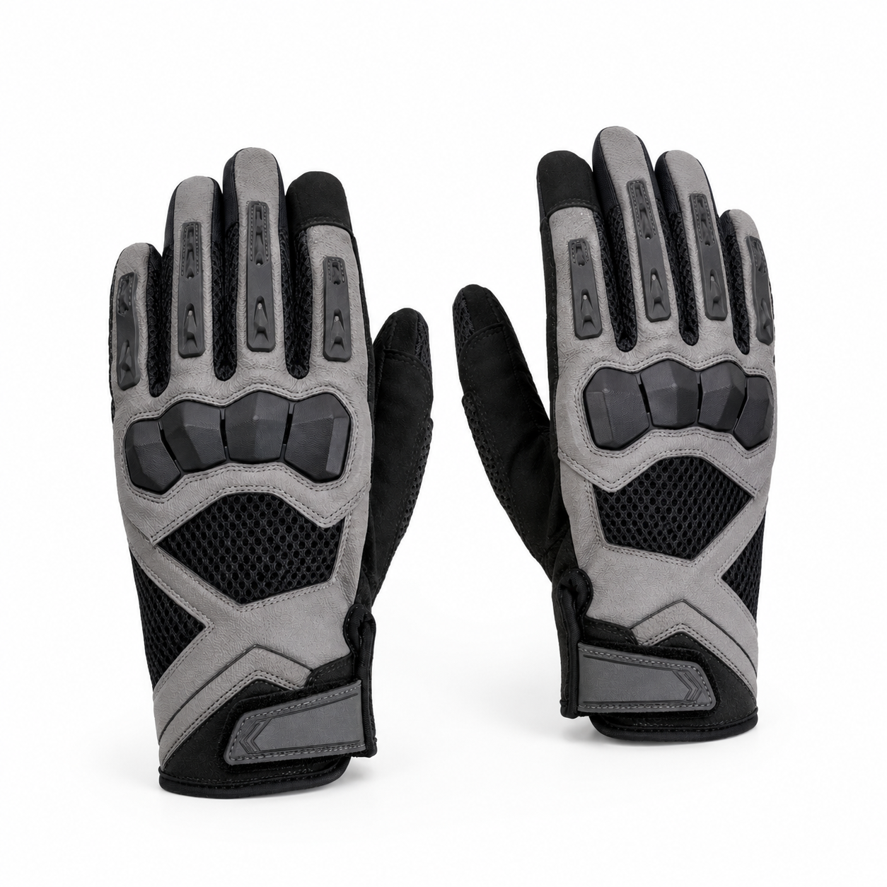 Three-quarter view of AeroFlow summer motorcycle riding gloves