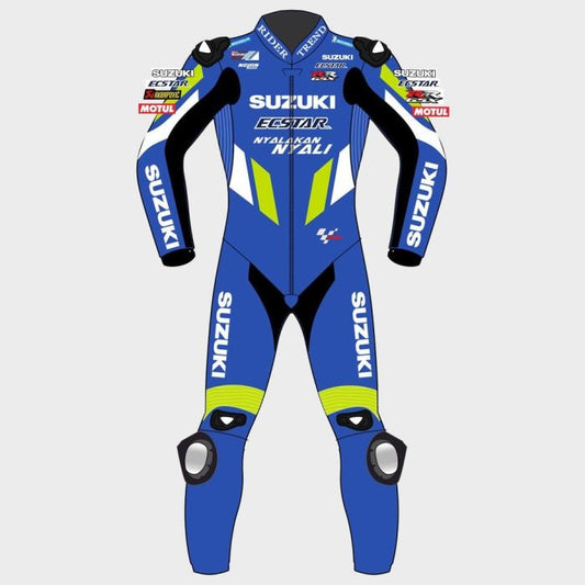 Suzuki Alex Rins Motorcycle Racing Suit - ZEES MOTO