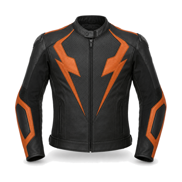 AmberStrike R Leather Motorcycle Racing Jacket