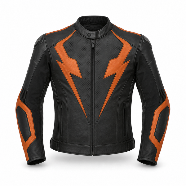 AmberStrike R Leather Motorcycle Racing Jacket