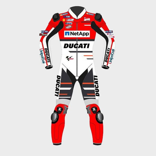Ducati Andrea Dovizioso Moto GP 2018 Motorcycle Racing Suit - ZEES MOTO