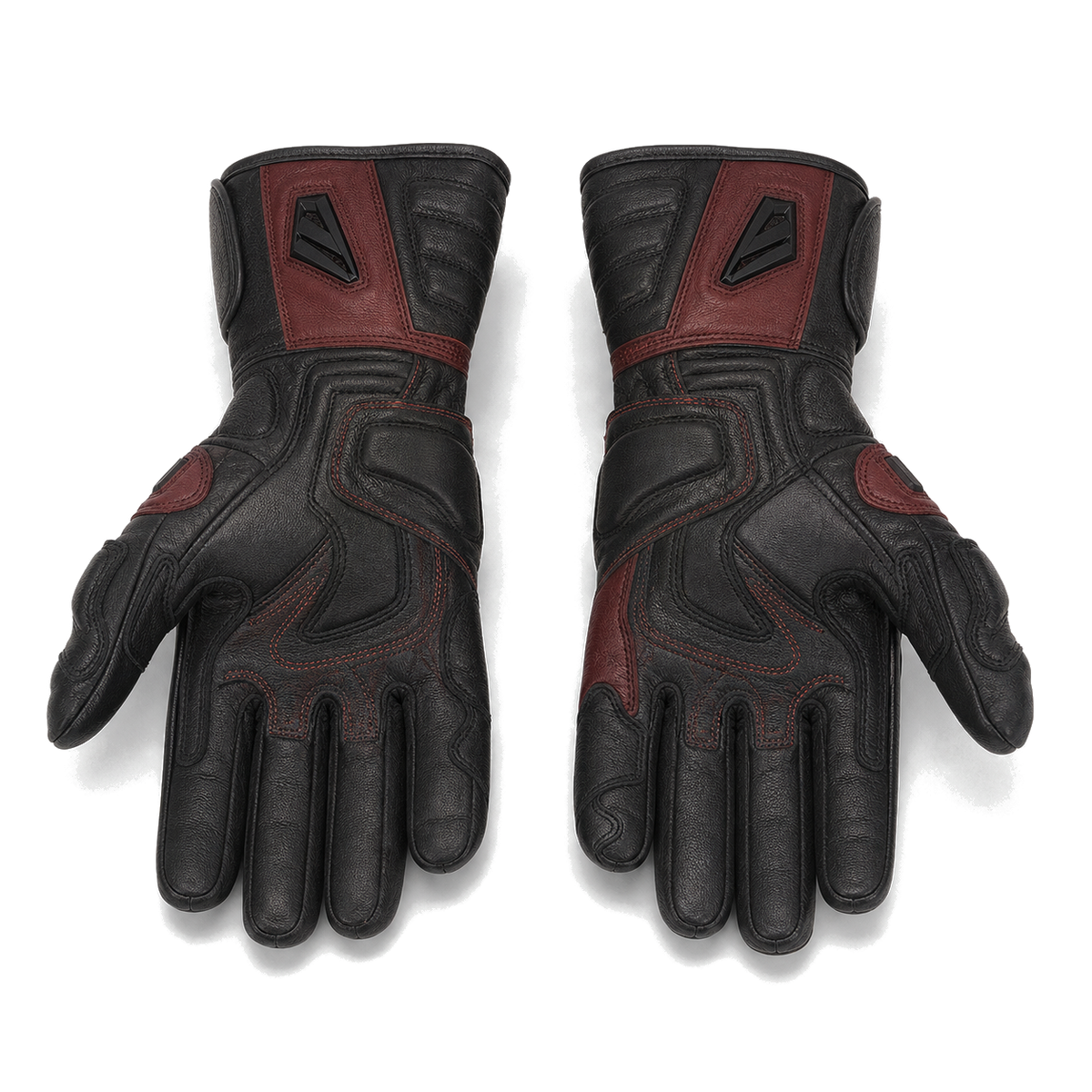 Apex Roadguard leather motorcycle gloves reinforced palm view