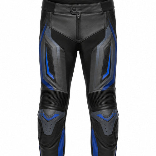 ApexGrid Leather Motorcycle Racing Pants waist and upper construction detail