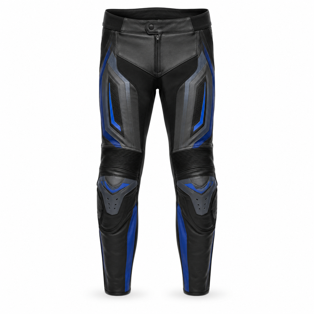 ApexGrid original ventilated leather racing pants front view