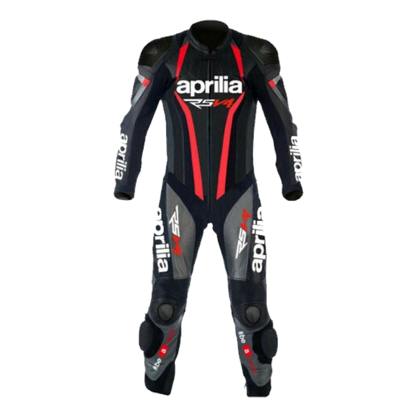 Aprilia Black RSV4 Motorcycle Racing Suit