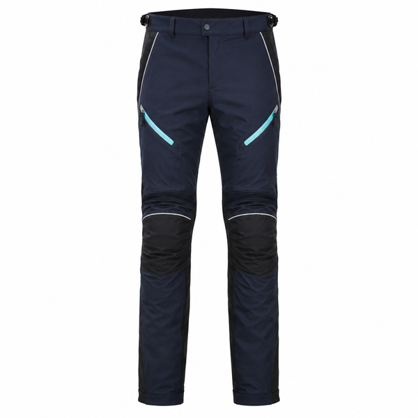 AquaShield Navy Aqua Waterproof Textile Motorcycle Pants
