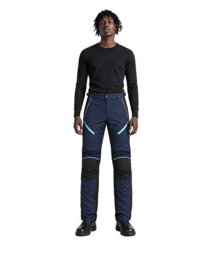 AquaShield Navy Aqua Waterproof Textile Motorcycle Pants