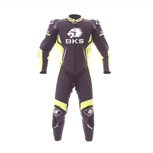 BKS Apex Black Fluo Yellow Motorcycle Suit - ZEES MOTO