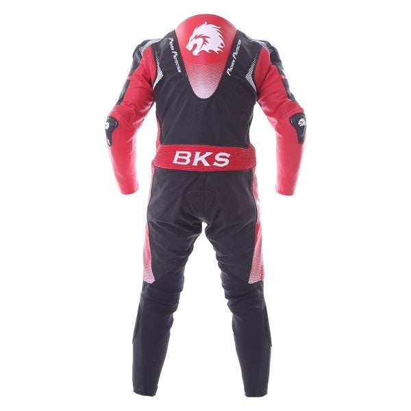 BKS Apex Black Red Motorcycle Suit - ZEES MOTO