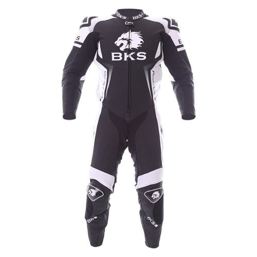 BKS Apex Black White Motorcycle Suit - ZEES MOTO