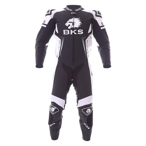 BKS Apex Black White Motorcycle Suit
