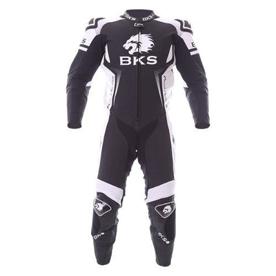 BKS Apex Black White Motorcycle Suit - ZEES MOTO