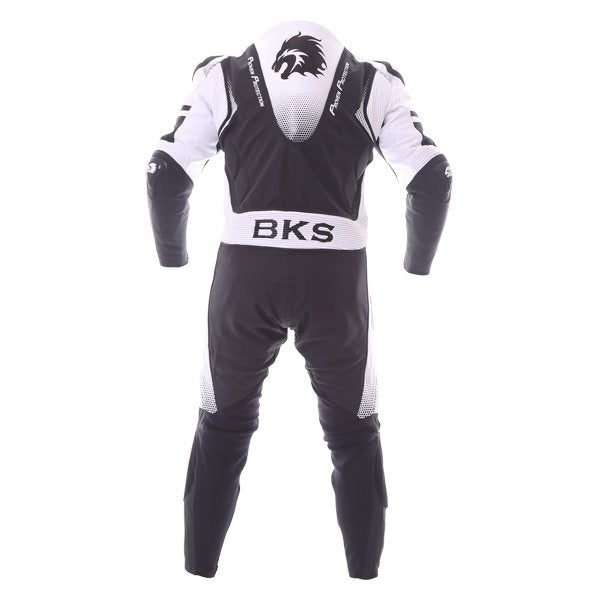 BKS Apex Black White Motorcycle Suit - ZEES MOTO