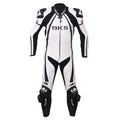 BKS Leopard Suit White Black Motorcycle Suit - ZEES MOTO