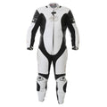 BKS Prowess Suit White Black Motorcycle Suit - ZEES MOTO