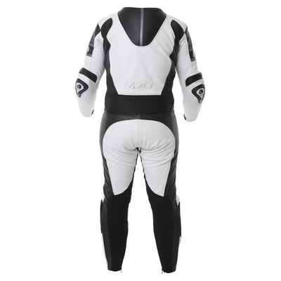 BKS Prowess Suit White Black Motorcycle Suit - ZEES MOTO