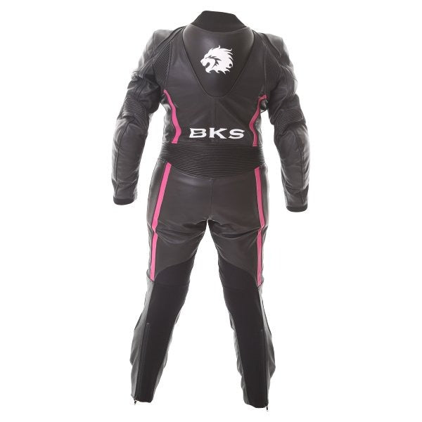 BKS Dakota Womens Black Pink Motorcycle Racing Suit - ZEES MOTO