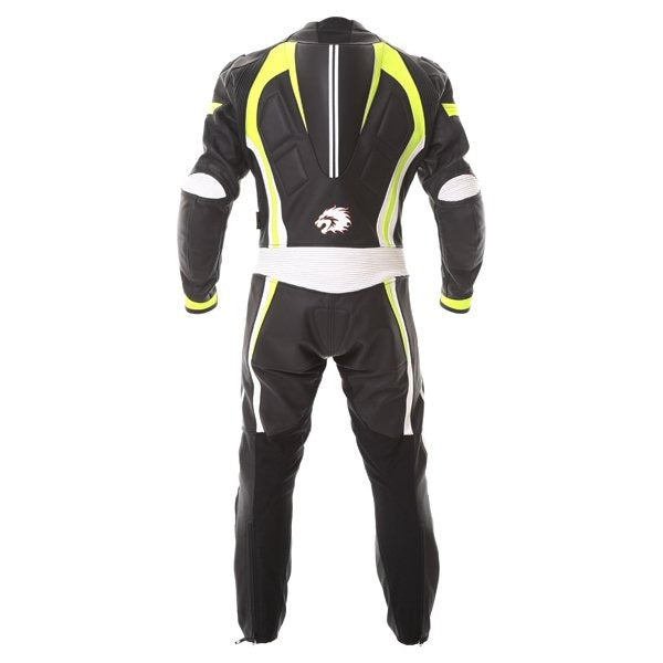 BKS Performance Black Yellow White Motorcycle Suit - ZEES MOTO