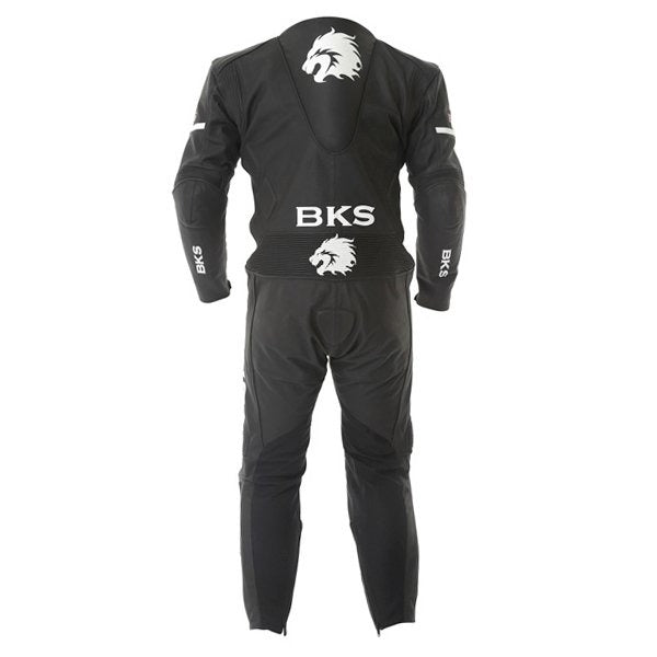 BKS Tigers Double Zip Black Motorcycle Suit - ZEES MOTO