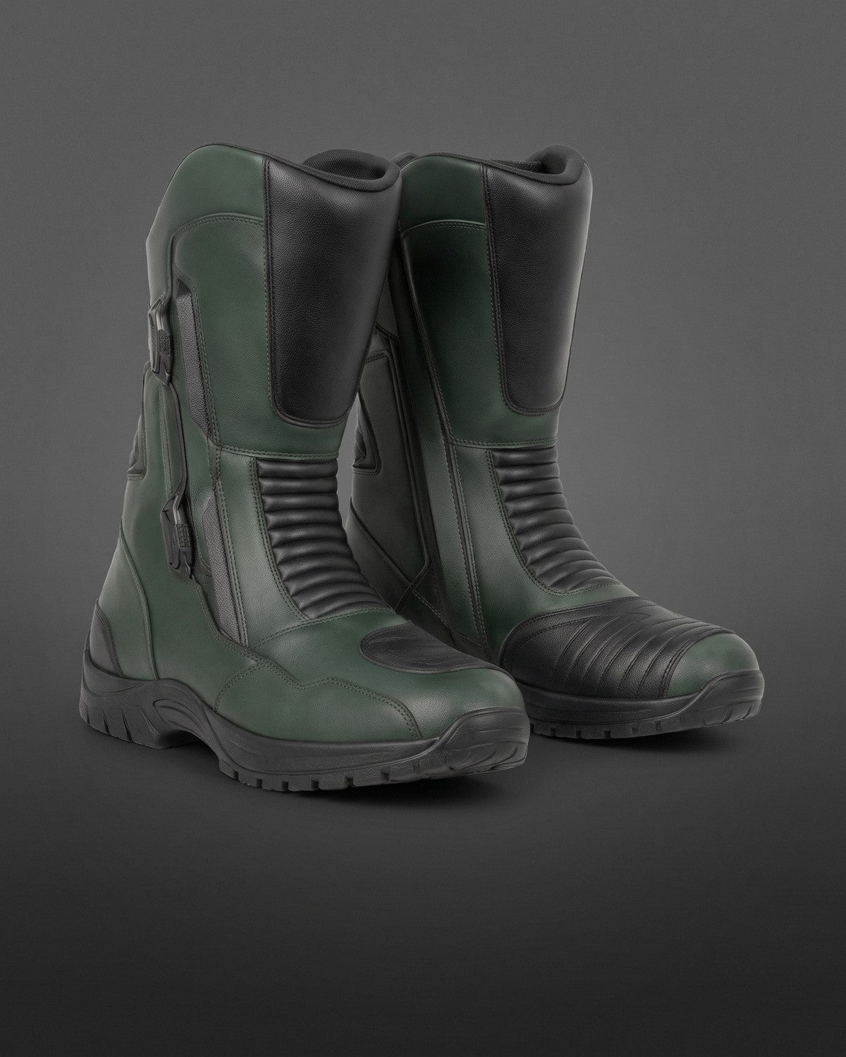 NightVector touring boots on a charcoal studio gradient