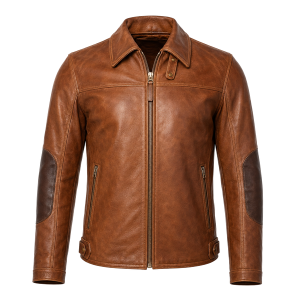 Canyon Echo Cognac Heritage Leather Jacket