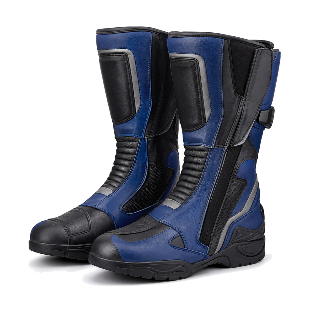 CobaltJourney touring motorcycle boots three-quarter product view
